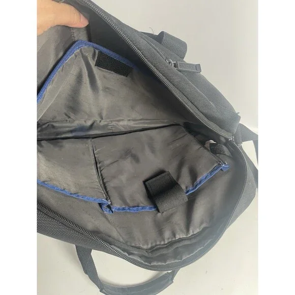 Kenneth Cole Messenger Bag Brief Case For Work School Laptop Black - Picture 10 of 11